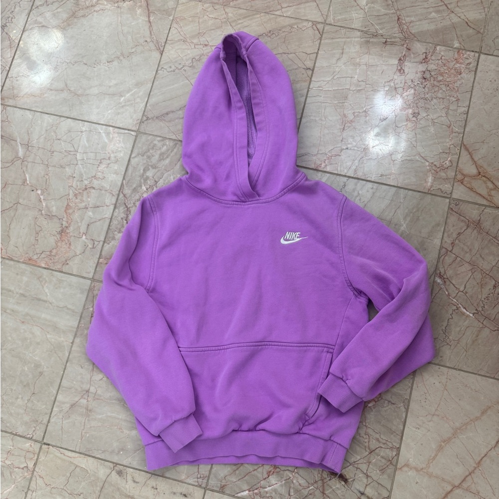 Boys purple Nike Pullover hoodie GUC size youth Large
